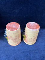 3 Piece French Refware Pottery Applied Grapes 3D Pitcher And Cups *Read Description*