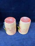 3 Piece French Refware Pottery Applied Grapes 3D Pitcher And Cups *Read Description*