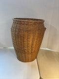 Tall Wooden Wicker Basket *Read Description*