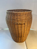 Tall Wooden Wicker Basket *Read Description*