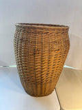 Tall Wooden Wicker Basket *Read Description*