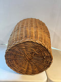 Tall Wooden Wicker Basket *Read Description*