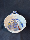 Delft Style King Charles II Royal Portrait Bowl
