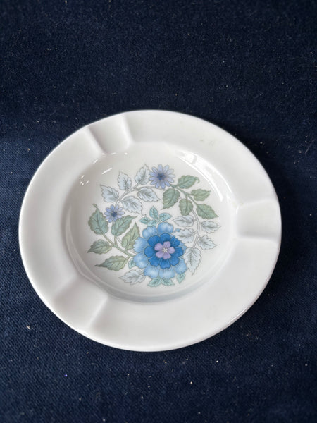 Wedgwood Clementine Blue Flower Trinket Dish Ashtray