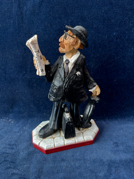 David Frykman Portfolio English Collection 2001 Business Man Reading Paper