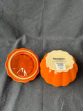 Set Of 4 World Market Ceramic Pumpkin Dishes W/ Lids