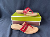 Naturalizer N5 Comfort Red Thong-Style Sandals, Women’s Size 8N (AA)