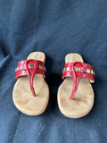 Naturalizer N5 Comfort Red Thong-Style Sandals, Women’s Size 8N (AA)