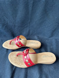 Naturalizer N5 Comfort Red Thong-Style Sandals, Women’s Size 8N (AA)