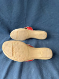 Naturalizer N5 Comfort Red Thong-Style Sandals, Women’s Size 8N (AA)