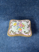 Dresden China Floral Trinket Box