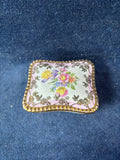 Dresden China Floral Trinket Box