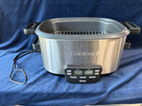 Cuisinart Cook Central 6QT Slow Cooker Sauté Steamer Stainless Steel Multicooker, Powered On