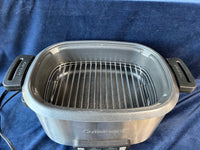 Cuisinart Cook Central 6QT Slow Cooker Sauté Steamer Stainless Steel Multicooker, Powered On