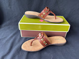 Naturalizer N5 Comfort Brown Thong-Style Sandals, Women’s Size 8N (HH)
