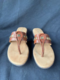 Naturalizer N5 Comfort Brown Thong-Style Sandals, Women’s Size 8N (HH)