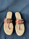 Naturalizer N5 Comfort Brown Thong-Style Sandals, Women’s Size 8N (HH)