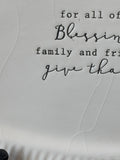 Mud Pie Blessings Ceramic Small Platter