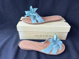 Sonoma Sandals Women's Size 8M Seafoam Mint Aqua Flower Accent (II)