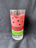 Set Of 8 Watermelon Glass Tumblers