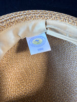 Wallaroo Naomi Sun Hat Womens Petite Beige SPF Drawstring With Beaded Detail