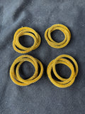 Set of 4 Gold-Tone Woven Napkin Rings