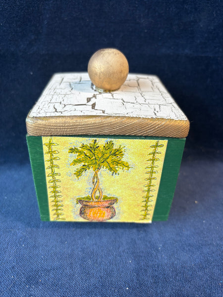 Handmade Wooden Trinket Box Signed *Read Description*