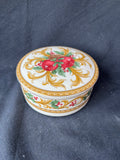 Mikasa Holiday Orchard Round Porcelain Christmas Trinket Box