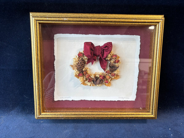 Wreath Framed Shadow Box