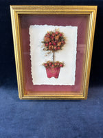 Rose Topiary Framed Shadow Box