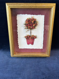 Rose Topiary Framed Shadow Box