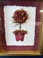 Rose Topiary Framed Shadow Box