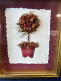 Rose Topiary Framed Shadow Box