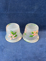 Pair Of Floral Votive Candle Holders