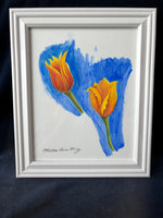 “Two Tulips” By Martha Anne King; Signed