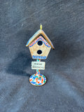 Kelvin Chen Enameled Metal Bird House Trinket Box 1999 *Read Description*
