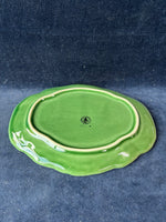 Bordallo Pinheiro Green Cabbage Leaf Butter Dish W/ Lid