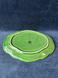 Bordallo Pinheiro Green Cabbage Leaf Butter Dish W/ Lid