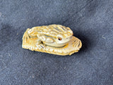 Japanese Style Frog Figurine Signed PEM