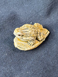 Japanese Style Frog Figurine Signed PEM