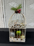 Shabby Chic Glittery Christmas Birdcage