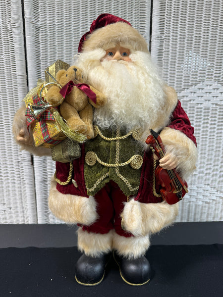 Kirkland Signature Decorative Santa in Velvet Suit