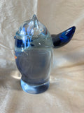 Italy Murano Style Blue Tail Siamese Cat Figure Paperweight