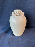 Bronze Luster Finished Urn Shaped Bud Vase with Flowers