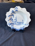 Deborah Sears Isis Ceramics Williamsburg Reserve Collection Blue And White Plate (2 Available, Priced Individually)