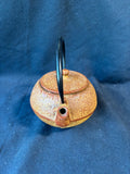 Japanese Cast Iron Tetsubin Teapot - Maple Leaf Design - Reddish Brown Finish