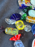 Art Glass Candy Pieces Murano Style Candies Lot of 29