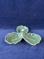 Bordallo Pinheiro Portugal Majolica Cabbage Leaf Tray