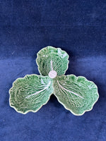 Bordallo Pinheiro Portugal Majolica Cabbage Leaf Tray