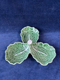 Bordallo Pinheiro Portugal Majolica Cabbage Leaf Tray